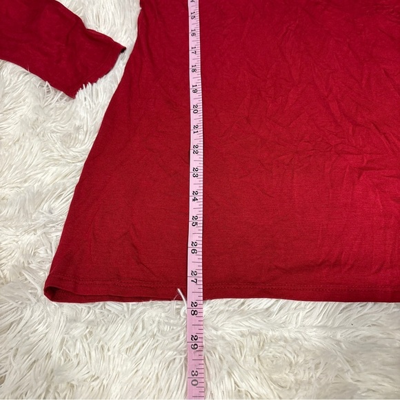 White House black market Burgundy long sleeve NWT woman’s size large - Picture 8 of 12